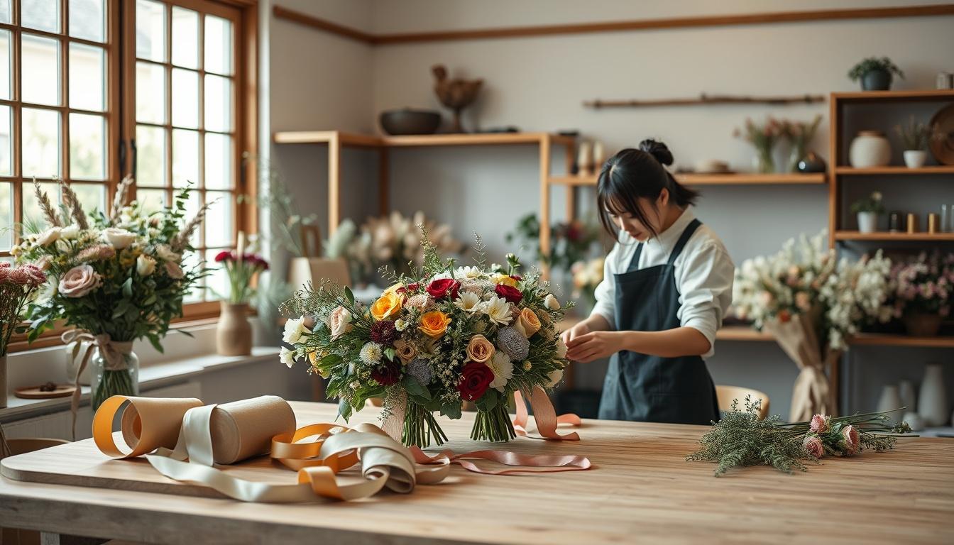 式を彩る花づくり
